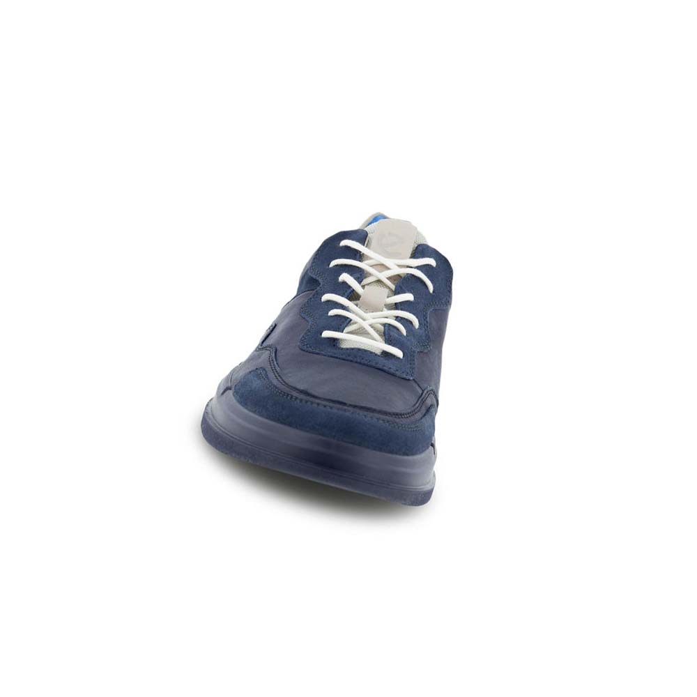 Men's Ecco Soft X Urban Casual Shoes Blue | Canada 488LIS